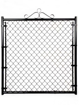 Residential Black Single Gate - 48"W X 48"H X 1 3/8" 