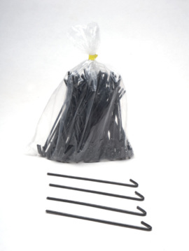 Residential Black Aluminum Ties - 6 1/2"  (100Pc)