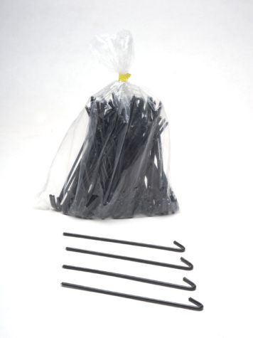 Residential Black Aluminum Ties - 6 1/2"  (100Pc)
