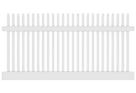 4' H x 8' W Wharton Creek Picket Classic Straight White