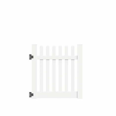 5'x46" Hopewell Walk Gate White