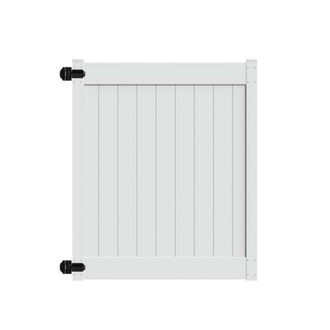 6' H x58" W Norfolk Walk Gate White