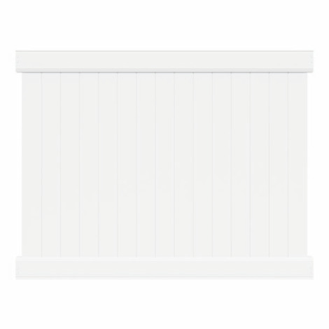  6' H x 8' W Norfolk Privacy Fence Panel White