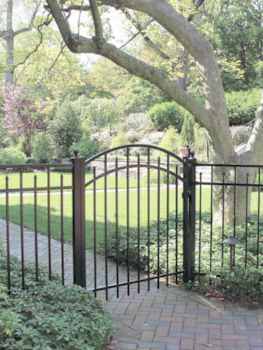 4' H x 6' W Clearfield  Aluminum Fence Panel Black