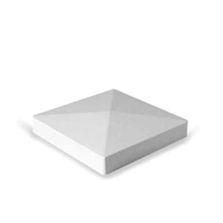 6"x6" Pyramid Post Top White 