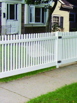 4' H x 8' W Wharton Creek Picket Classic Straight White