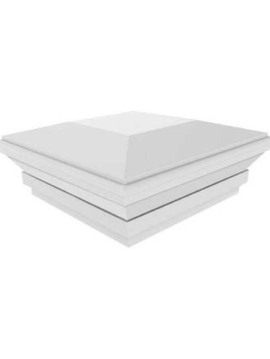 5"x5" Contemporary Post Top White