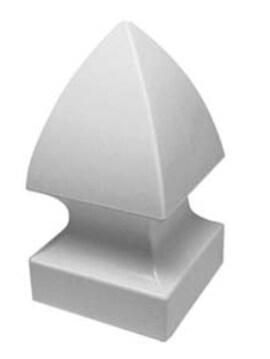 5"x5" Gothic Post Top White