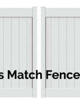 6'H x 10'W Harrington Double Drive Gate White