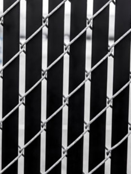 Bottom Locking Privacy Vertical Inserts - 4 Ft.  high Black