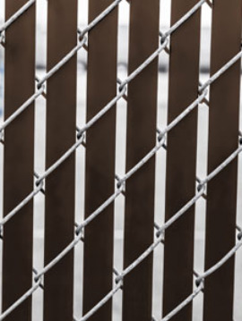 Bottom Locking Privacy Vertical Inserts - 4 Ft.  high Brown