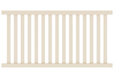 4'x8' Baltimore Contemporary Closed Picket Tan