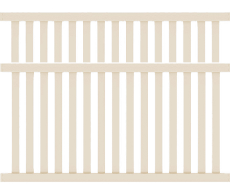 5'x8' Hopewell Traditional Closed Picket Tan
