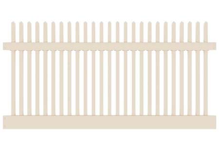 4' H x 8' W Wharton Creek Picket Classic Straight Tan
