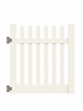 4'x46" New Bedford Picket Straight Walk Gate Tan