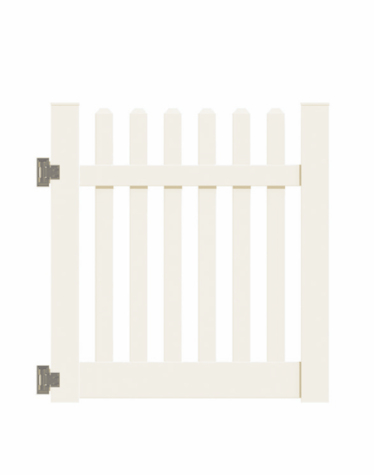 4'x58" New Bedford Picket Straight Walk Gate Tan