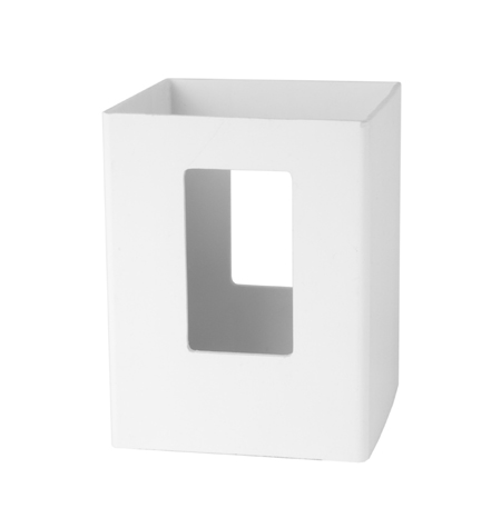 5"x5"x84" Closed Picket  Line Post White