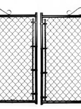 Residential Black Double Gate - 10'W X 48"H X 1 3/8" 