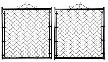 Residential Black Double Gate - 10'W X 48"H X 1 3/8" 