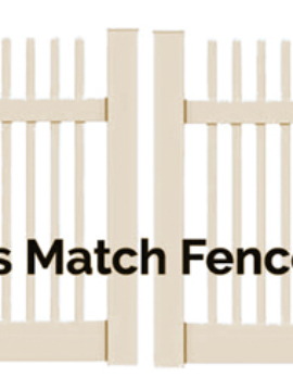 5'H x 10'W Hopewell Double Drive Gate Tan