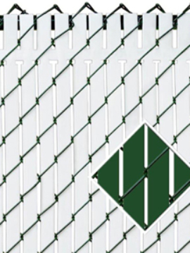  Top Locking Privacy Vertical Inserts 4' high Green