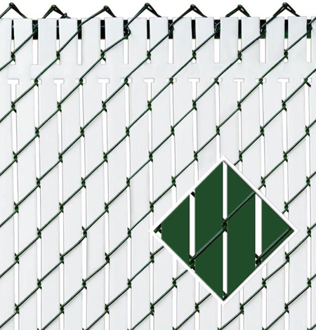  Top Locking Privacy Vertical Inserts 4' high Green