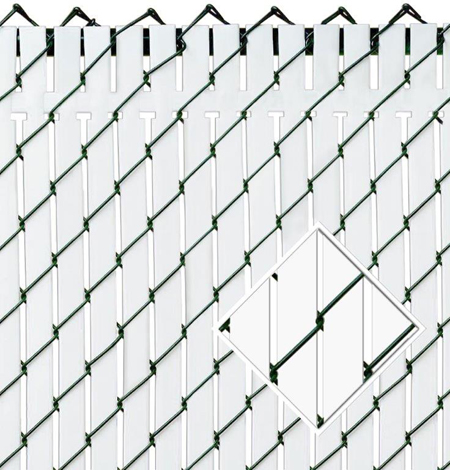  Top Locking Privacy Vertical Inserts 4' high   White