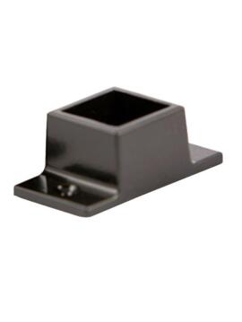 Black Aluminum 1 1/2" Bracket Rail Commercial (3 pack)