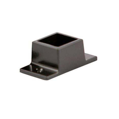 Black Aluminum 1 1/2" Bracket Rail Commercial (3 pack)