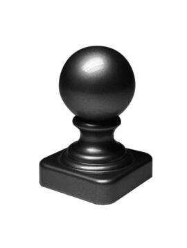Black Aluminum 2 1/2" Ball Cap Commercial 